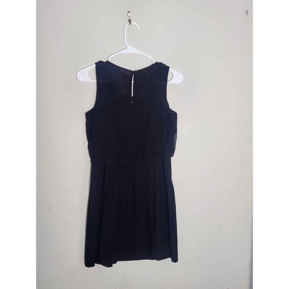 Ann Taylor LOFT Dress Womens 4P Black Sleeveless Button Accent Career Midi - Picture 5 of 6
